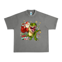 Tornado Christmas dinosaur Urban Heavy Tee - MaliasSmallBusiness