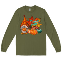 Army Green it is fall yall gnome Long Sleeve Tee - RacoonDesign