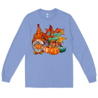 Colony Blue it is fall yall gnome Long Sleeve Tee - RacoonDesign