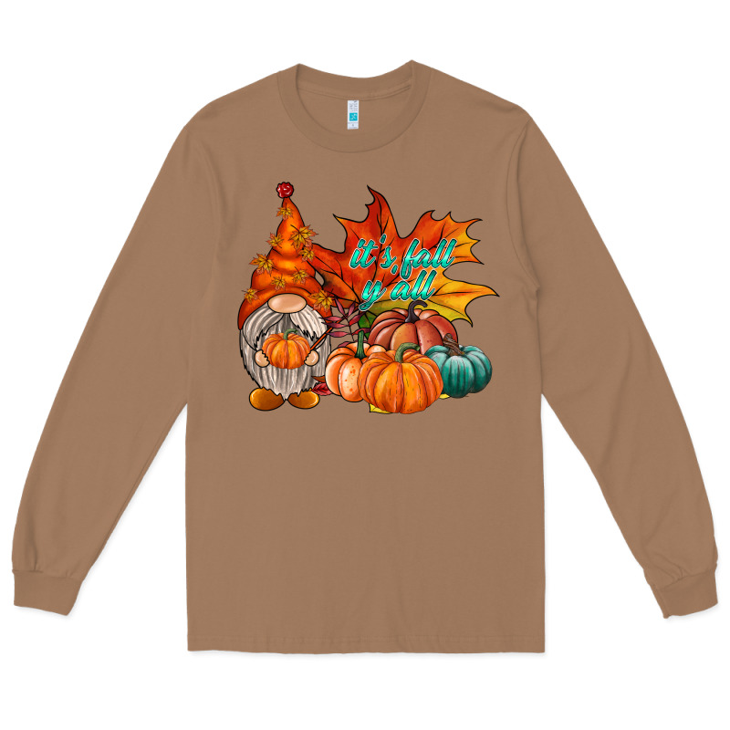 It Is Fall Yall Gnome Long Sleeve Tee by RacoonDesign | Teevron