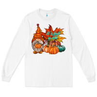 White it is fall yall gnome Long Sleeve Tee - RacoonDesign