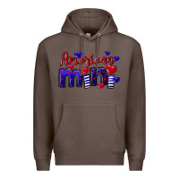 Coffee American Mini  4th of July Premium Hoodie - CowGirlArtShop