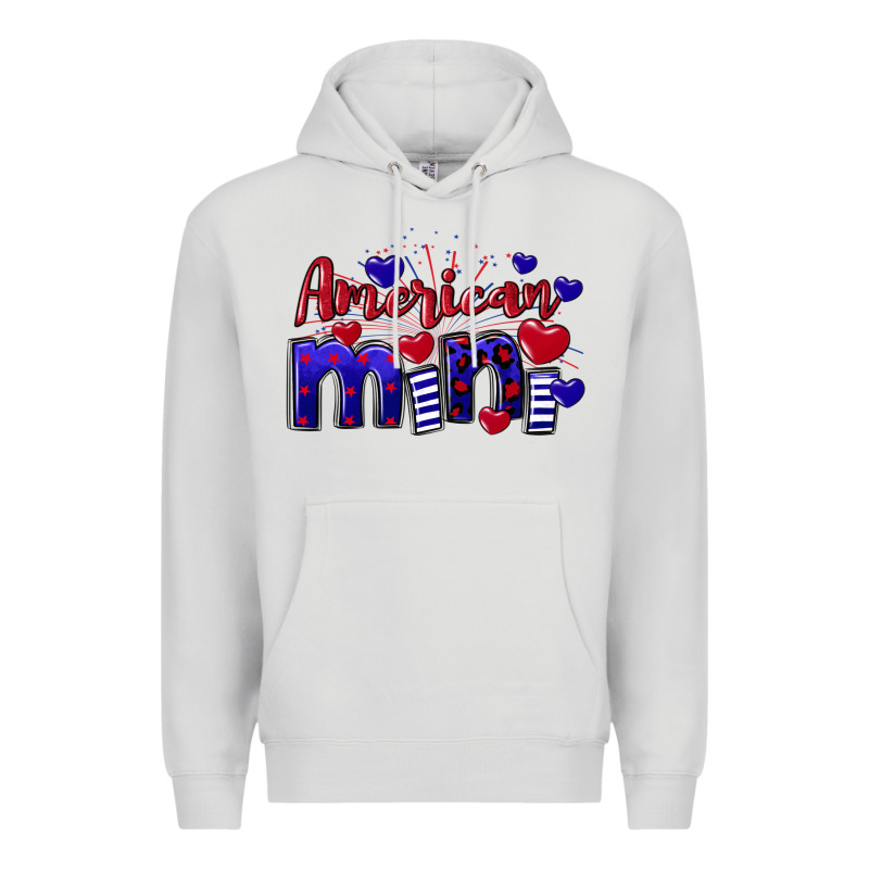 American Mini  4th Of July Premium Hoodie by CowGirlArtShop | Teevron