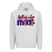 Dove Grey American Mini  4th of July Premium Hoodie - CowGirlArtShop