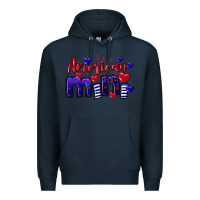 Navy American Mini  4th of July Premium Hoodie - CowGirlArtShop