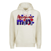 Oatmeal Heather American Mini  4th of July Premium Hoodie - CowGirlArtShop