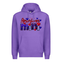 Purple American Mini  4th of July Premium Hoodie - CowGirlArtShop