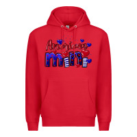 Red American Mini  4th of July Premium Hoodie - CowGirlArtShop