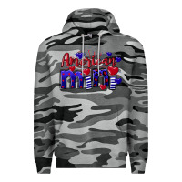 Slate Camo American Mini  4th of July Premium Hoodie - CowGirlArtShop