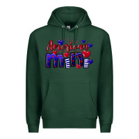 Sports Green American Mini  4th of July Premium Hoodie - CowGirlArtShop