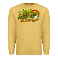 Antique Gold St. Patrick's Tennessee map Premium Sweatshirt - OliviaCreatesArt