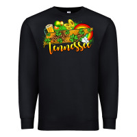 Black St. Patrick's Tennessee map Premium Sweatshirt - OliviaCreatesArt