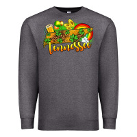 Charcoal Heather St. Patrick's Tennessee map Premium Sweatshirt - OliviaCreatesArt
