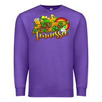 Purple St. Patrick's Tennessee map Premium Sweatshirt - OliviaCreatesArt