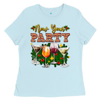 Baby Blue new year party christmas coctail Ladies Tee - AdoDesignShop