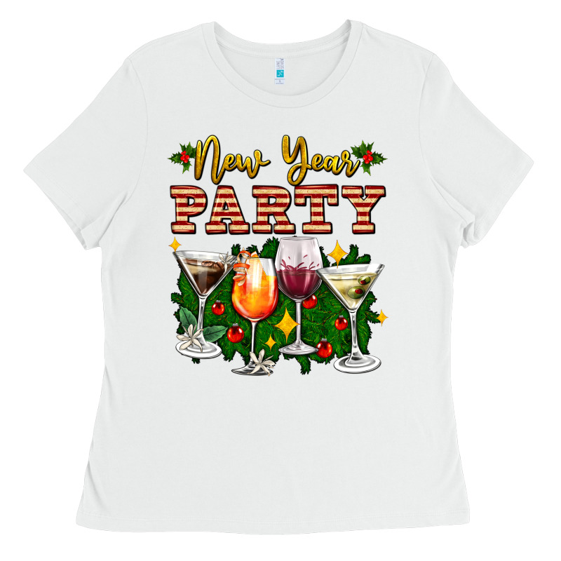 New Year Party Christmas Coctail Ladies Tee by AdoDesignShop | Teevron