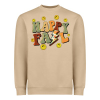 Mushroom happy fall smiley face Heavyweight Sweatshirt - BarkalooDesign