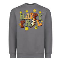 Storm happy fall smiley face Heavyweight Sweatshirt - BarkalooDesign