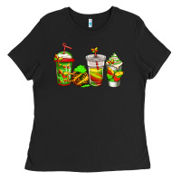 Black juneteenth coffee Ladies Tee - Jasminsmagicworld