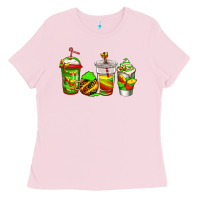 Bubblegum Pink juneteenth coffee Ladies Tee - Jasminsmagicworld