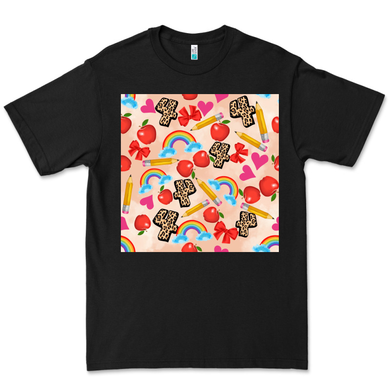 Back To School Seamless Pattern 4 (3600x3600) Premium Tee by AdoDesignShop | Teevron