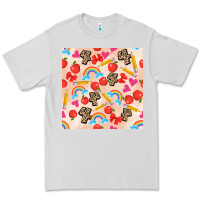 Dove Grey back to school seamless pattern 4 (3600x3600) Premium Tee - AdoDesignShop
