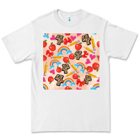 White back to school seamless pattern 4 (3600x3600) Premium Tee - AdoDesignShop