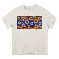 Cream armed forces day sunflower Heavy Core Tee - Artiststas