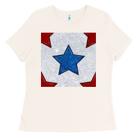 Bone Glitter 4th Of July Seamless Pattern Ladies Tee - BundleAndBundleShop