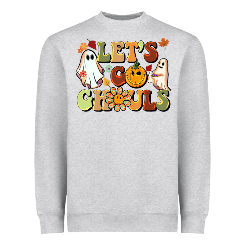 Halloween Lets Go Ghouls Heavyweight Sweatshirt by BarkalooDesign | Teevron