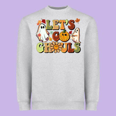 Halloween Lets Go Ghouls Heavyweight Sweatshirt Designed By Barkaloodesign