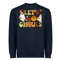 Navy halloween lets go ghouls Heavyweight Sweatshirt - BarkalooDesign