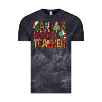 Cloud Black santas favorite teacher Vintage Tee - NancyCooperArtShop