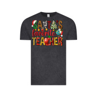 Vintage Black santas favorite teacher Vintage Tee - NancyCooperArtShop