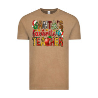 Vintage Coffee santas favorite teacher Vintage Tee - NancyCooperArtShop