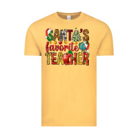 Vintage Mustard santas favorite teacher Vintage Tee - NancyCooperArtShop