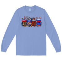 Colony Blue labor day drink Long Sleeve Tee - RacoonDesign