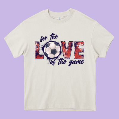Soccer Love Of The Game Heavy Core Tee Designed By Jahusdesignshop