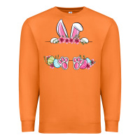 Carrot Easter bunny name frame Premium Sweatshirt - OliviaCreatesArt