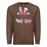 Chestnut Easter bunny name frame Premium Sweatshirt - OliviaCreatesArt