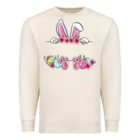 Sandshell Easter bunny name frame Premium Sweatshirt - OliviaCreatesArt