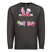 Smoke Easter bunny name frame Premium Sweatshirt - OliviaCreatesArt