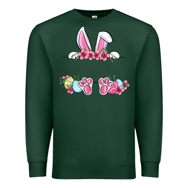 Easter Bunny Name Frame Premium Sweatshirt by OliviaCreatesArt | Teevron