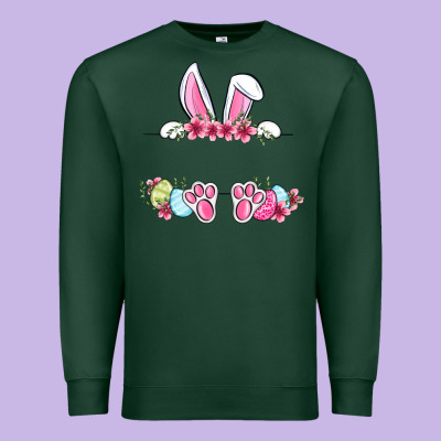 Easter Bunny Name Frame Premium Sweatshirt Designed By Oliviacreatesart