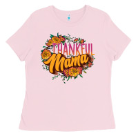 Bubblegum Pink thankful mama Ladies Tee - JahusDesignShop