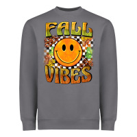 Storm fall vibes smiley face Heavyweight Sweatshirt - BarkalooDesign