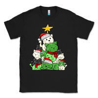 Black Christmas cat tree Classic Tee - MaliasSmallBusiness