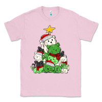 Bubblegum Pink Christmas cat tree Classic Tee - MaliasSmallBusiness