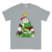 Heather Grey Christmas cat tree Classic Tee - MaliasSmallBusiness