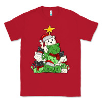 Red Christmas cat tree Classic Tee - MaliasSmallBusiness